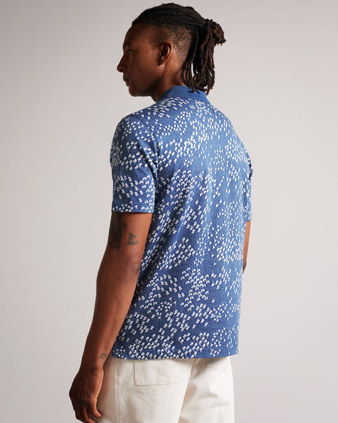 <P>Ss All-Over Floral Jacquard Polo</P>